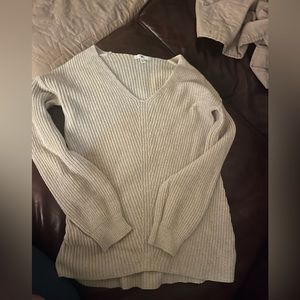 BP tan V neck sweater, light weight material